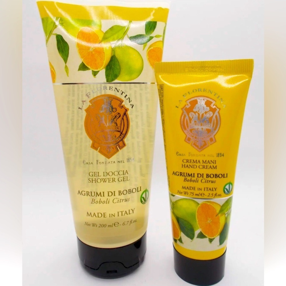 La Florentina Boboli Citrus Shower Gel and Hand Cream Made In Italy! NEW
